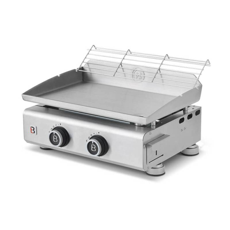 Brasero - Plancha gaz inox 2 feux – BRASERO BY FAVEX – 5,3 kW – plaque inox 5 mm – 52 x 34 cm – 6 à 8 convives - Image 7