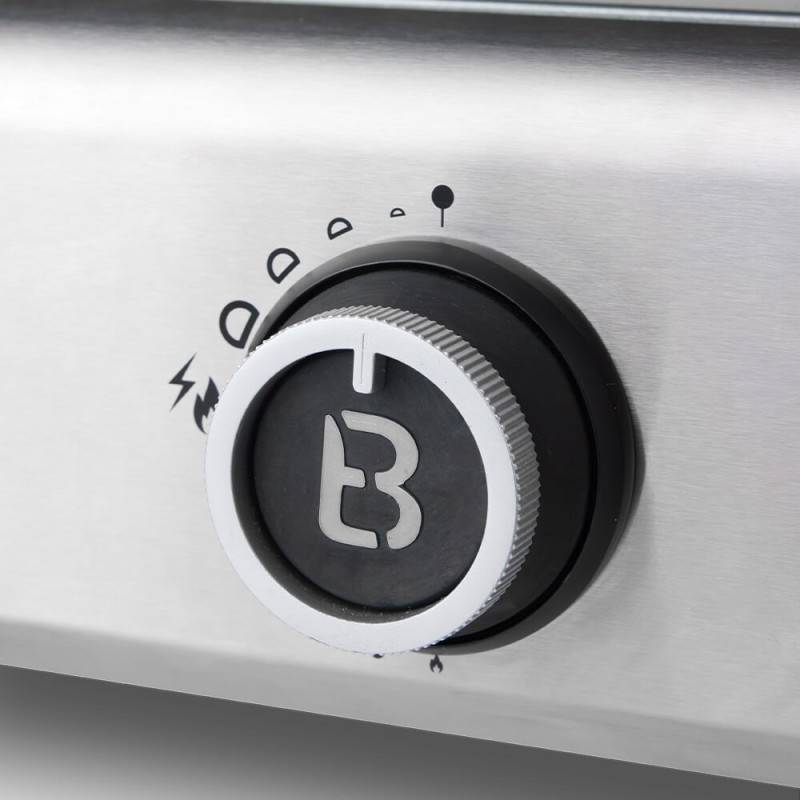 Brasero - Plancha gaz inox 2 feux – BRASERO BY FAVEX – 5,3 kW – plaque inox 5 mm – 52 x 34 cm – 6 à 8 convives - Image 3