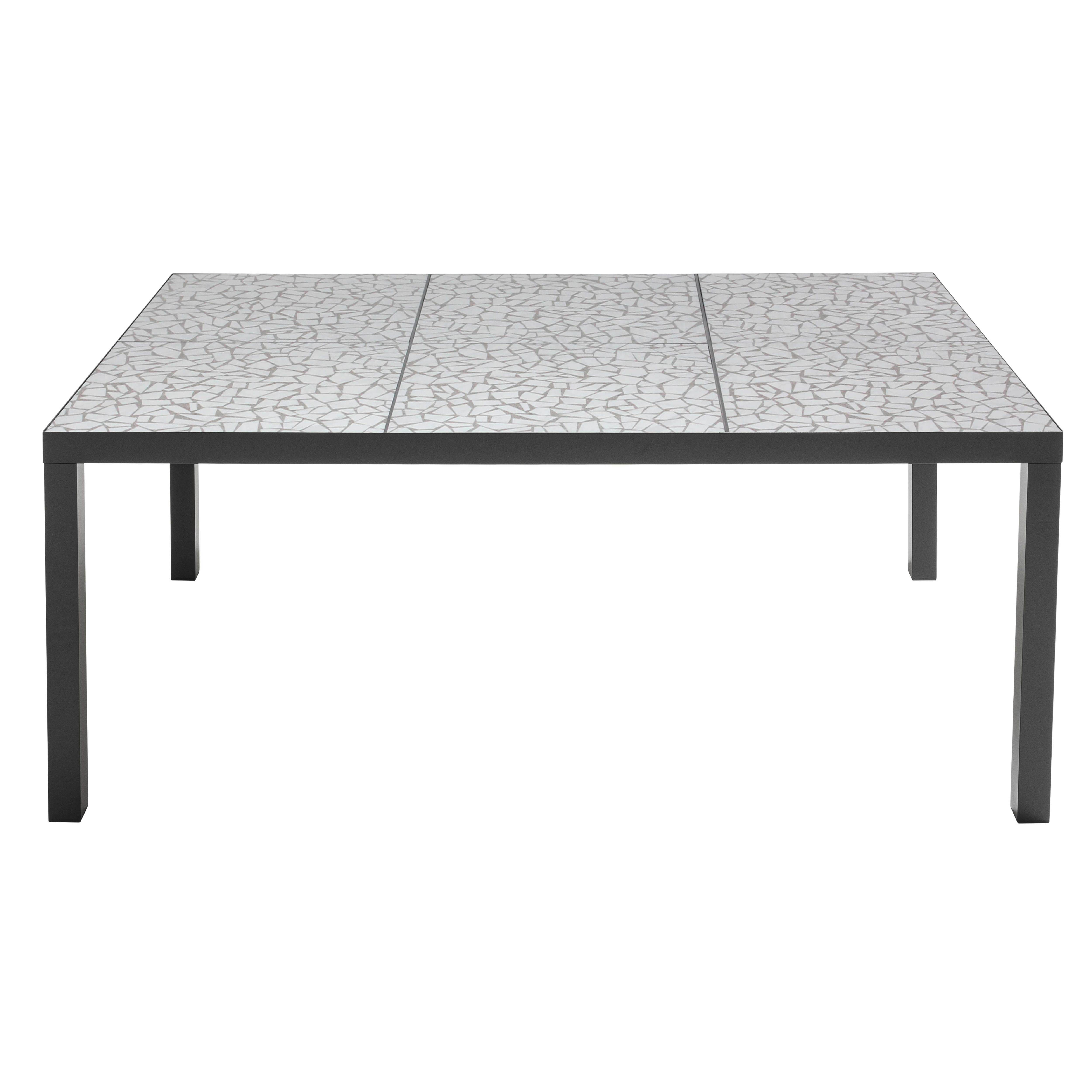 Oviala - Table de jardin en céramique effet mozaic 10 places 182 cm Tivoli - Oviala - Image 2