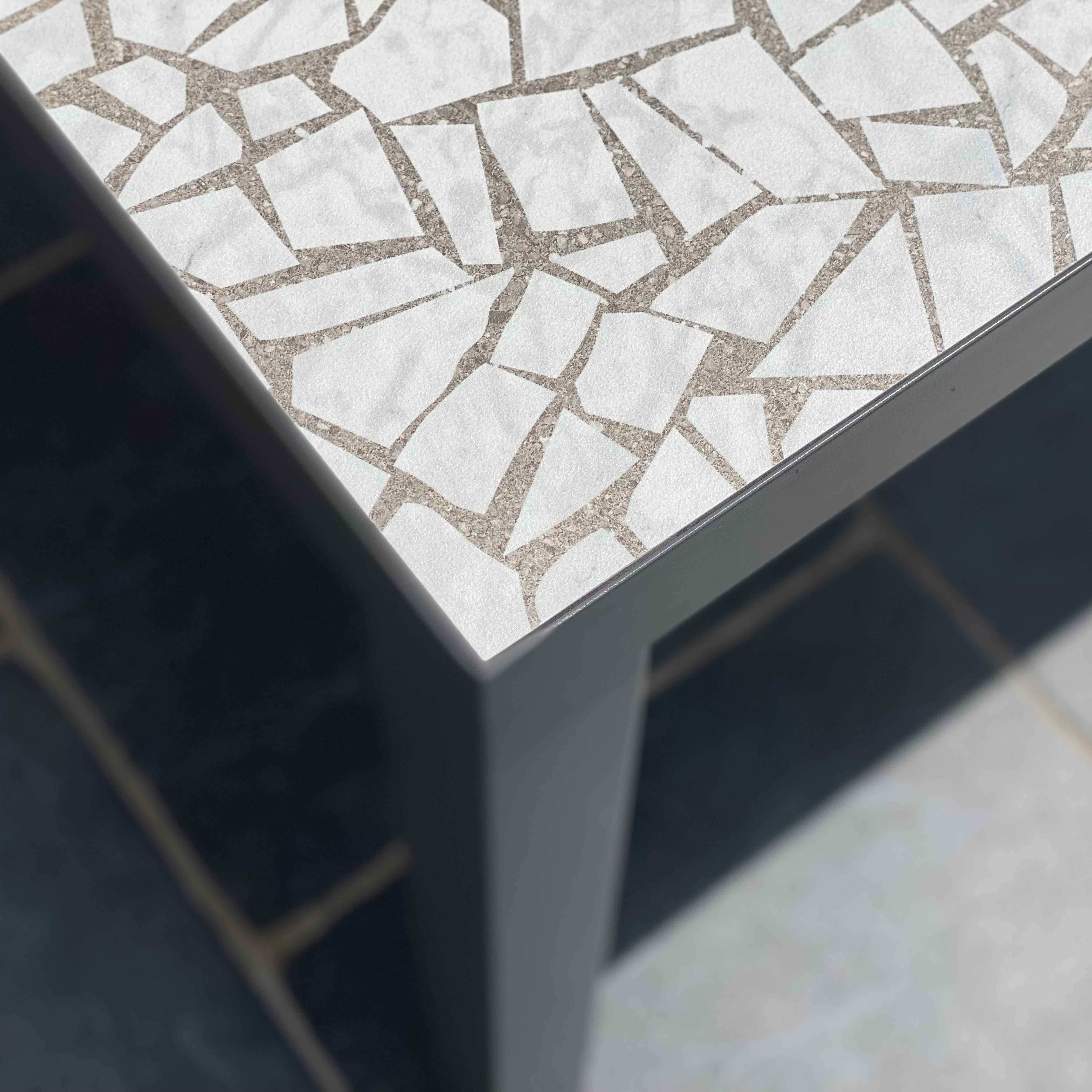 Oviala - Table de jardin en céramique effet mozaic 10 places 182 cm Tivoli - Oviala - Image 5