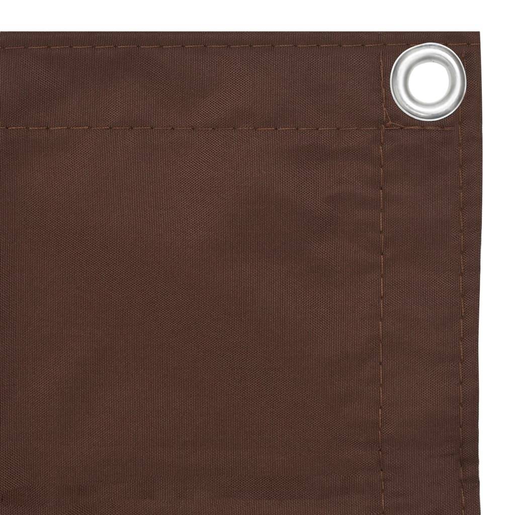 Helloshop26 - Écran de balcon brise pare vue protection confidentialité 90 x 400 cm tissu oxford marron - Image 3