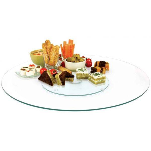 Saveur Et Degustation - Plateau tournant en verre 45 cm Saveur Et Degustation - Image 4