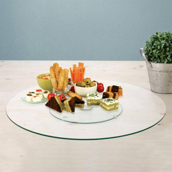 Saveur Et Degustation - Plateau tournant en verre 45 cm Saveur Et Degustation - Image 2
