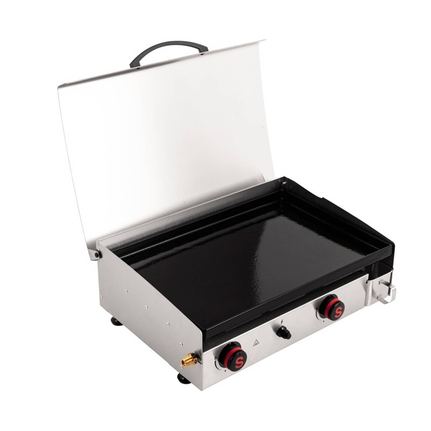 Somagic - Plancha à gaz avec 2 brûleurs - SOMAGIC - Inox - Argent - Image 6