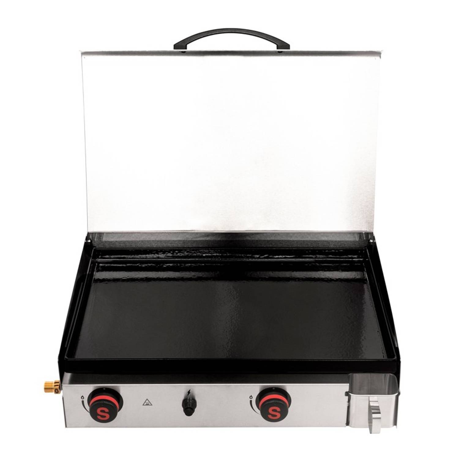 Somagic - Plancha à gaz avec 2 brûleurs - SOMAGIC - Inox - Argent - Image 5
