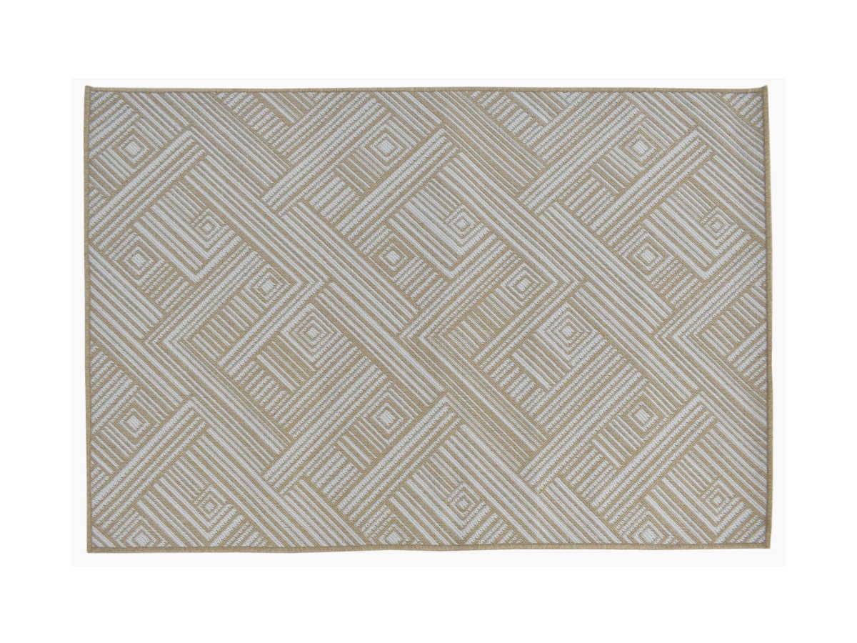 Tapis extérieur rectangulaire Chicago 115 x 180 cm en laine synthétique - Jardiline - Image 1