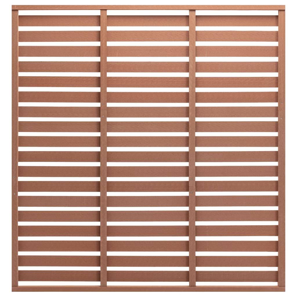 Panneau de clôture WPC marron 180 x 180 cm - PANGIVO - Image 1