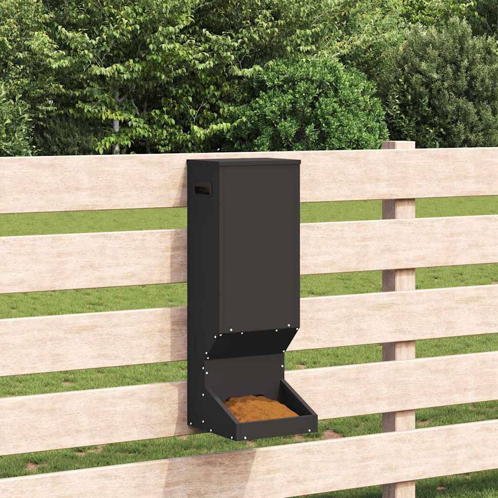 Mangeoire Cerf Gibier Acier 3kg Fixation Arbre Forêt Noir - ComfortXL Outdoor Living - Image 4