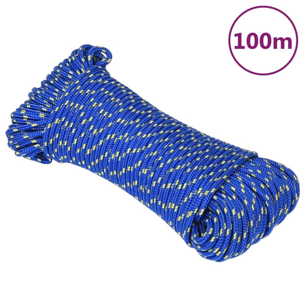 Corde de bateau Bleu 3 mm 100 m Polypropylène Maison Chic - Image 2