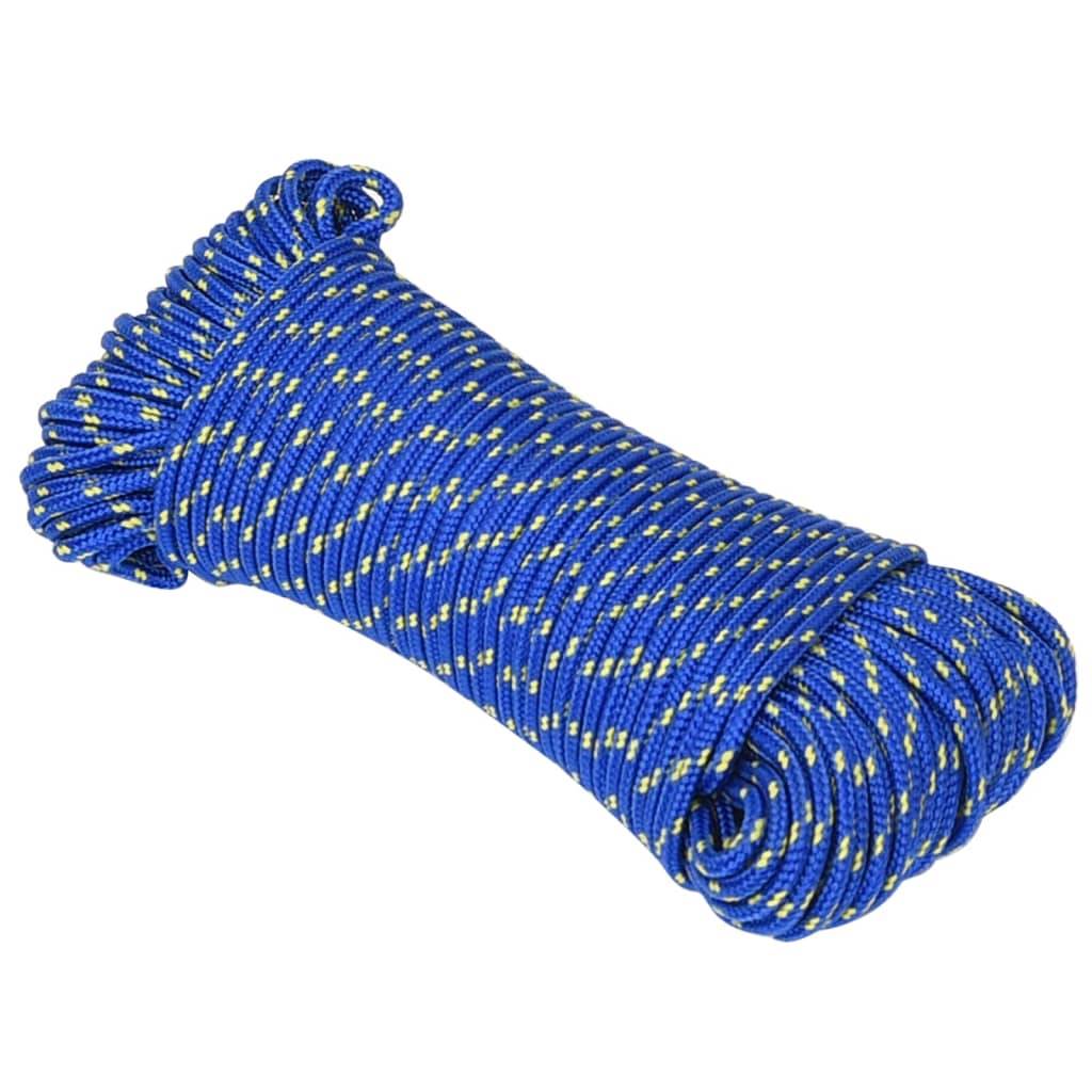 Corde de bateau Bleu 3 mm 100 m Polypropylène Maison Chic - Image 1
