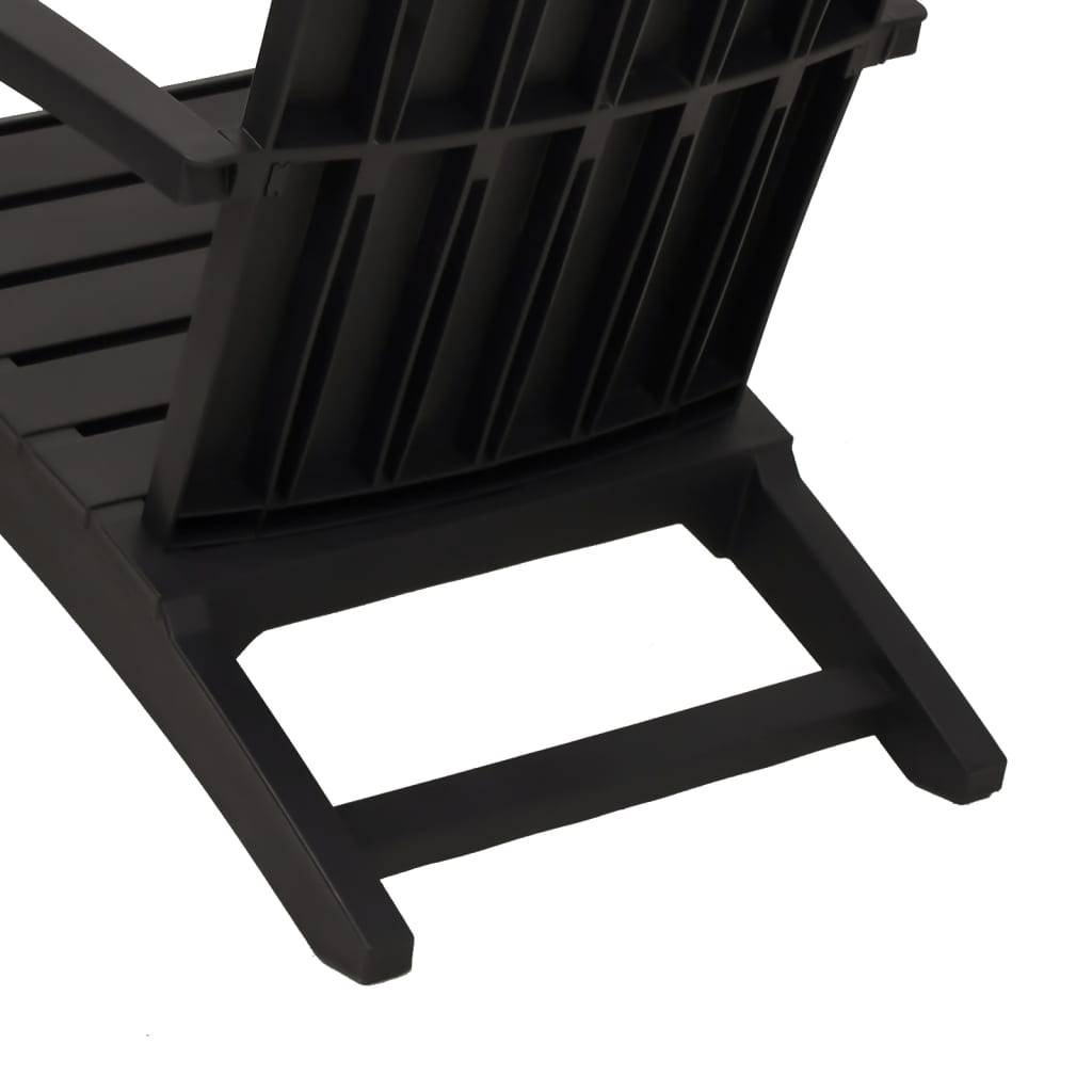 PANGIVO - Chaises de jardin Adirondack noir polypropylène 63 x 85 x 93 cm (lot de 2) - PANGIVO - Image 8