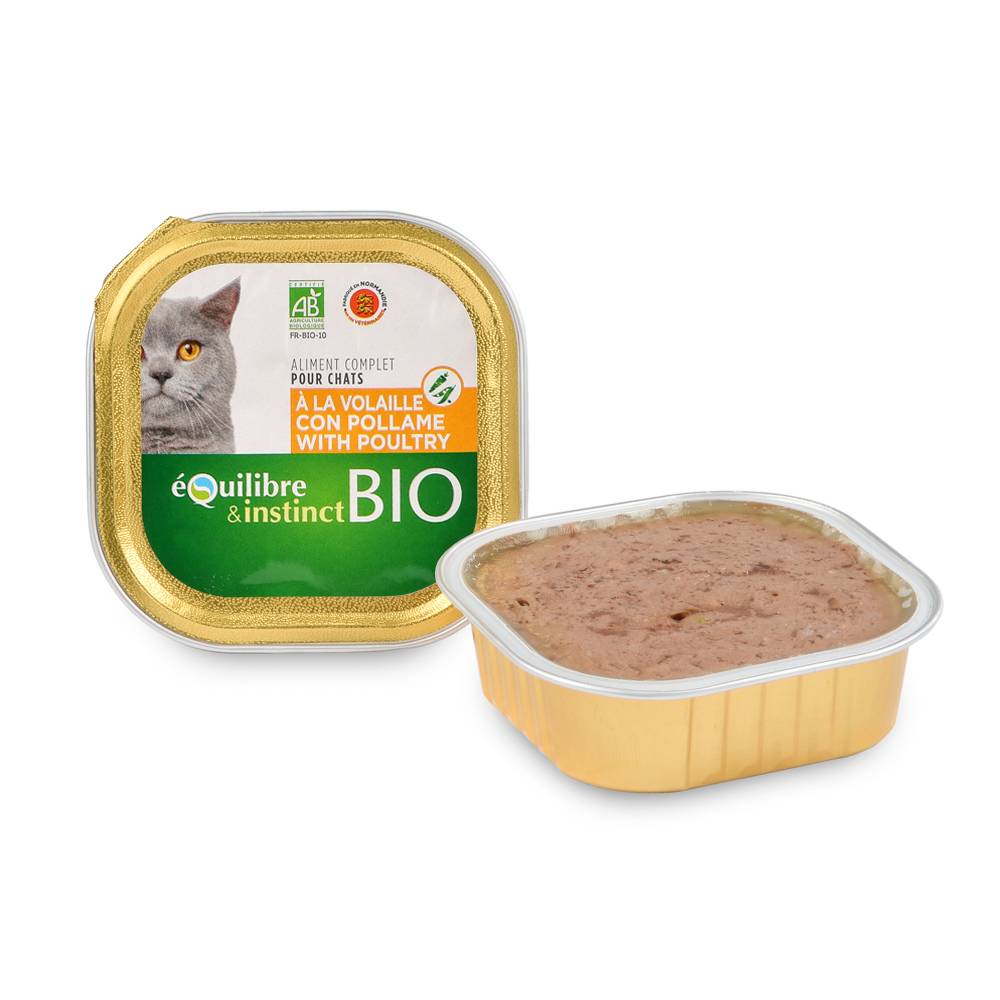 Equilibre & Instinct - Pâtées Bio à la Volaille pour Chat - Image 1