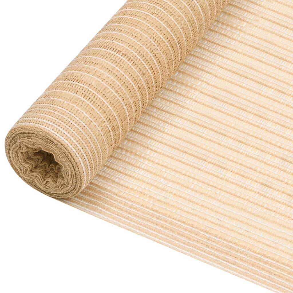 Helloshop26 - Filet brise-vue beige 1,8 x 10 m PEHD 150 g/m² - Image 1