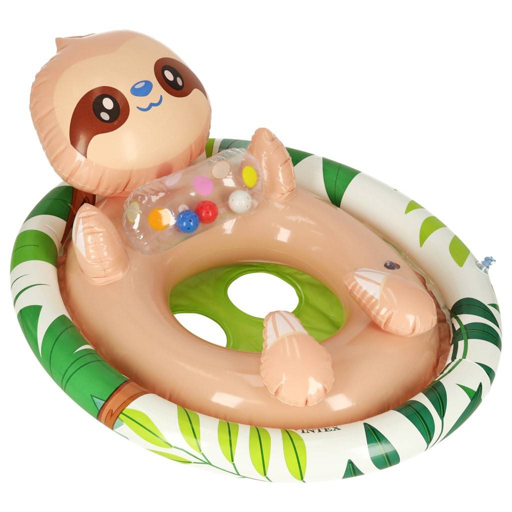 Bouée siège de piscine avec poignées Bébé 7-15kg - allfish jaune