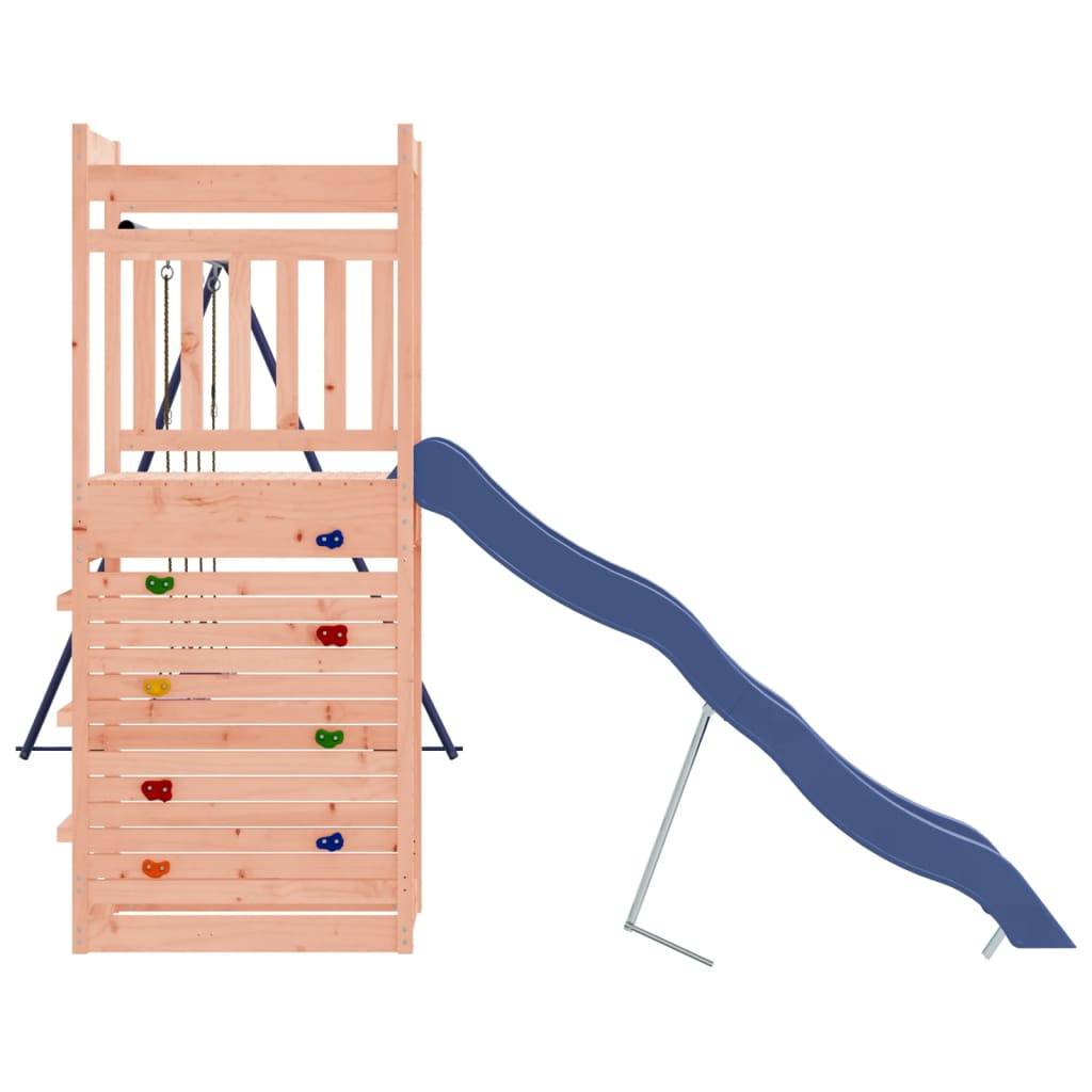 Helloshop26 - Aire de jeux d'extérieur balançoires toboggan portiques robuste jeux jardin 316 x 349 x 207 cm bois massif de douglas - Image 4