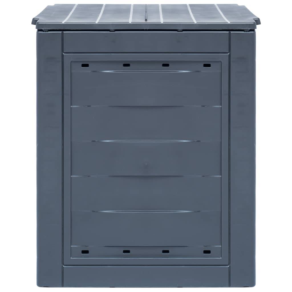 ComfortXL - Composteur de Jardin Plastique 260L Déchets Organiques Ventilation Optimale 60x60x73 cm Gris - ComfortXL Outdoor Living - Image 3