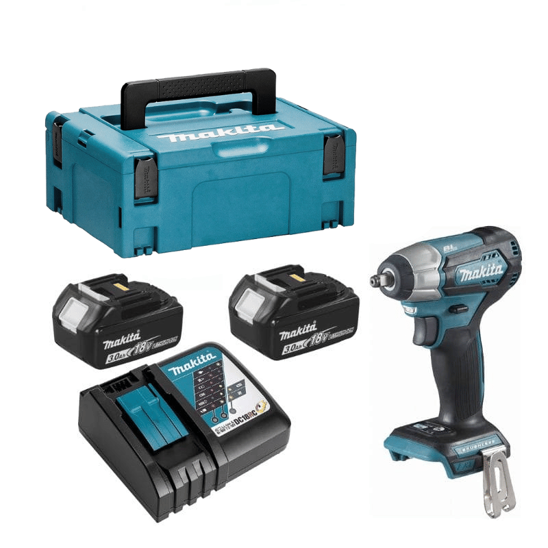 Boulonneuse à chocs 18 V Li-Ion 180 Nm - MAKITA - 2 batteries 3Ah - chargeur - MAKPAC- DTW180RFJ - Image 1