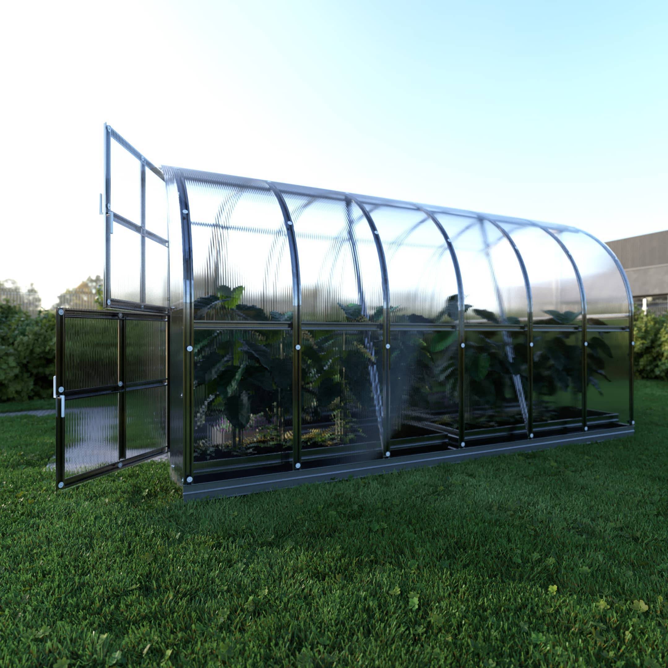 KLASIKA GREENHOUSES - Serre KLASIKA ARCH 3 x 4 m (12 m²), 4 mm avec revêtement en polycarbonate - Image 3