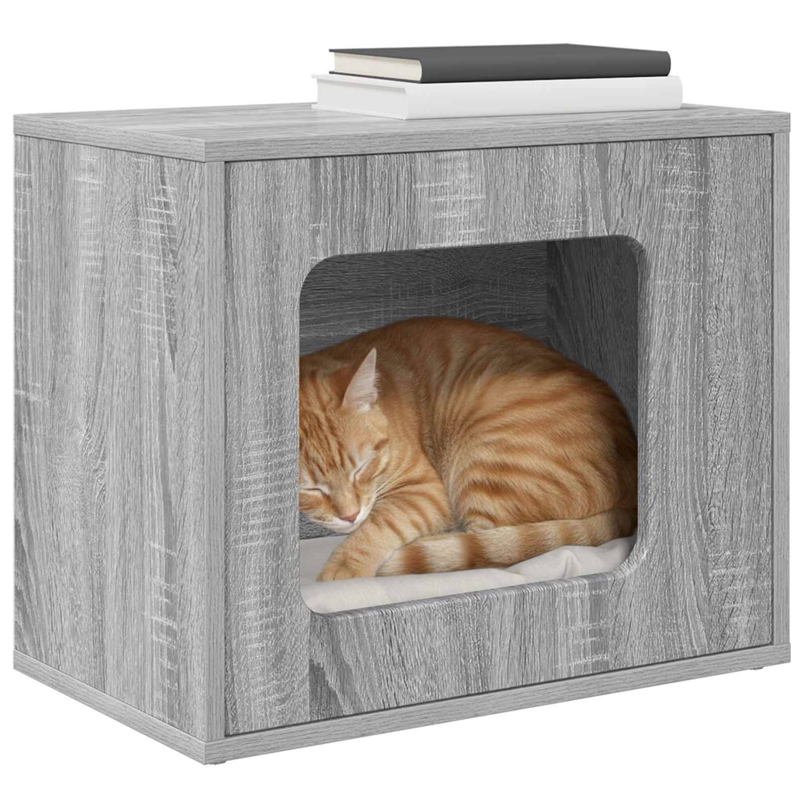 Vidaxl - Maison pour chat Gris Sonoma 51 x 30 x 42,5 cm vidaXL 8000650 - Image 4