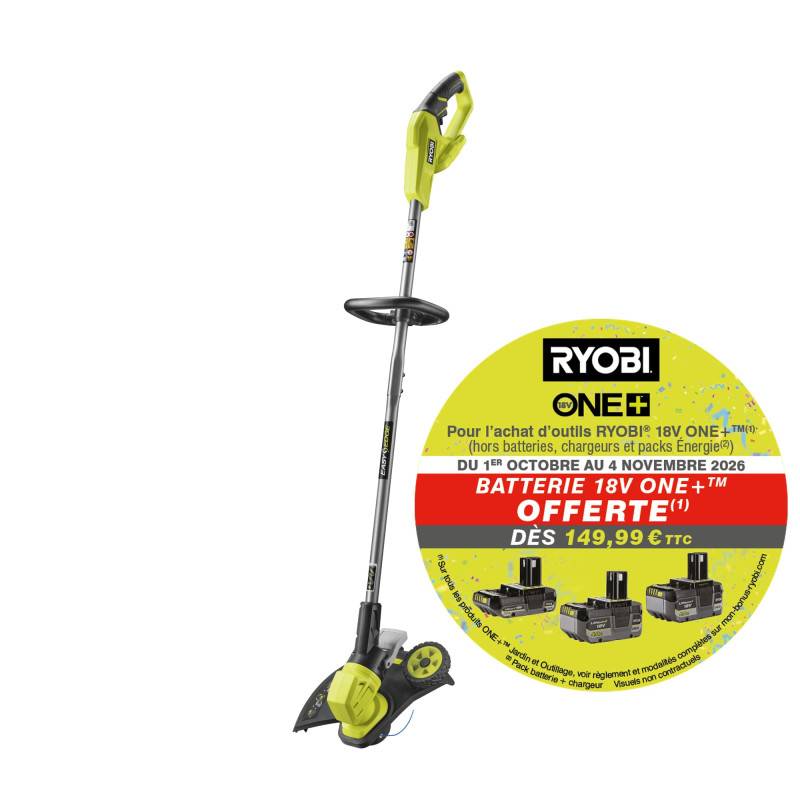 Ryobi - Coupe-bordures - dresse-bordures RYOBI - RY18LT33A-0 - 18V One+ - coupe 33 cm - sans batterie ni chargeur - Image 2