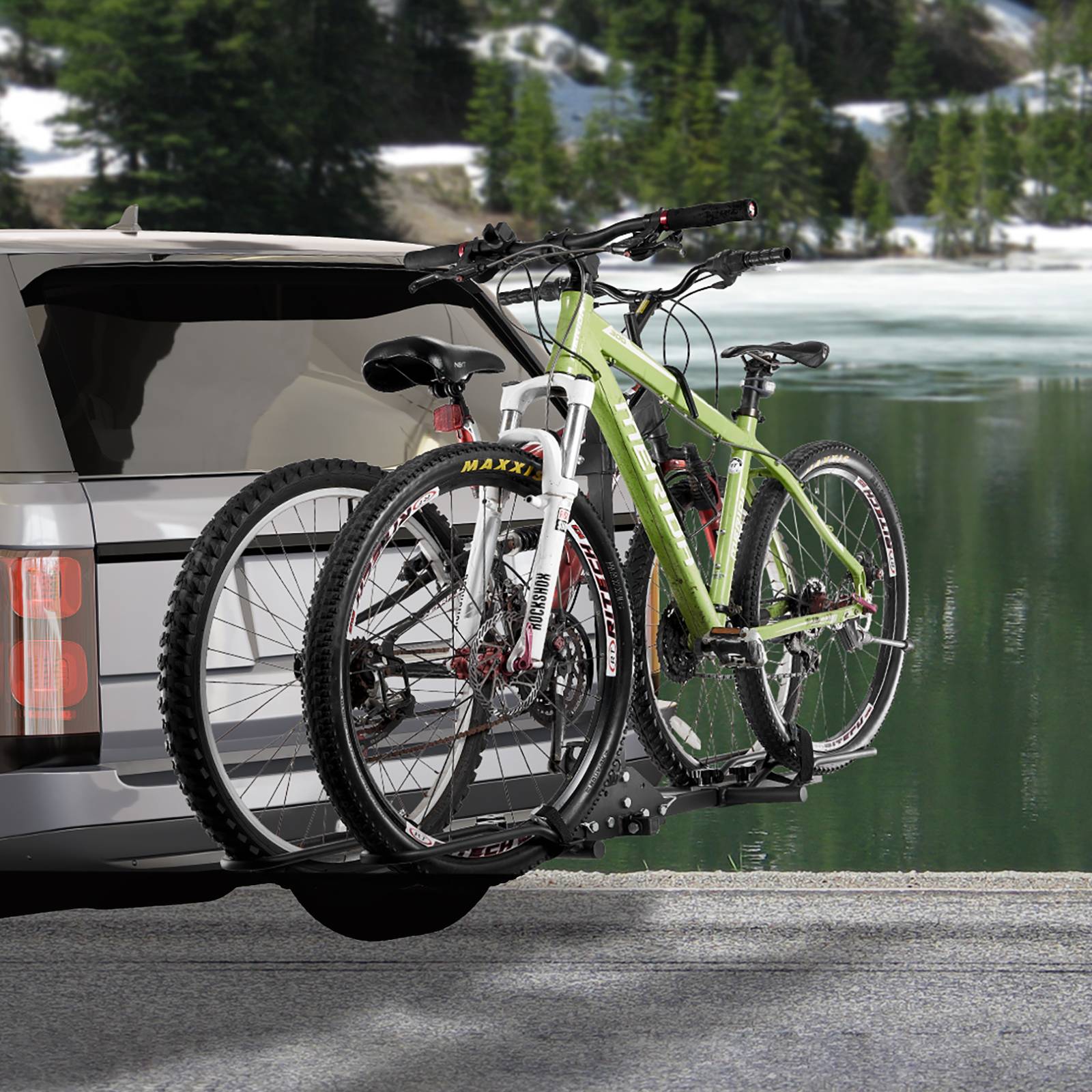 Vevor - VEVOR Porte-vélos attelage 2 vélos 36 kg, compatible récepteurs 30/51 mm, inclinable et pliable. - Image 8