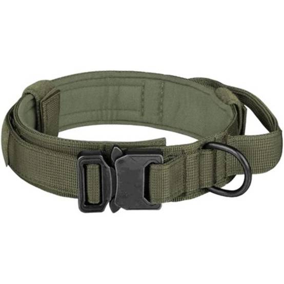 Collier tactique Kaki M pour chien, FranceCroquettes - Image 1