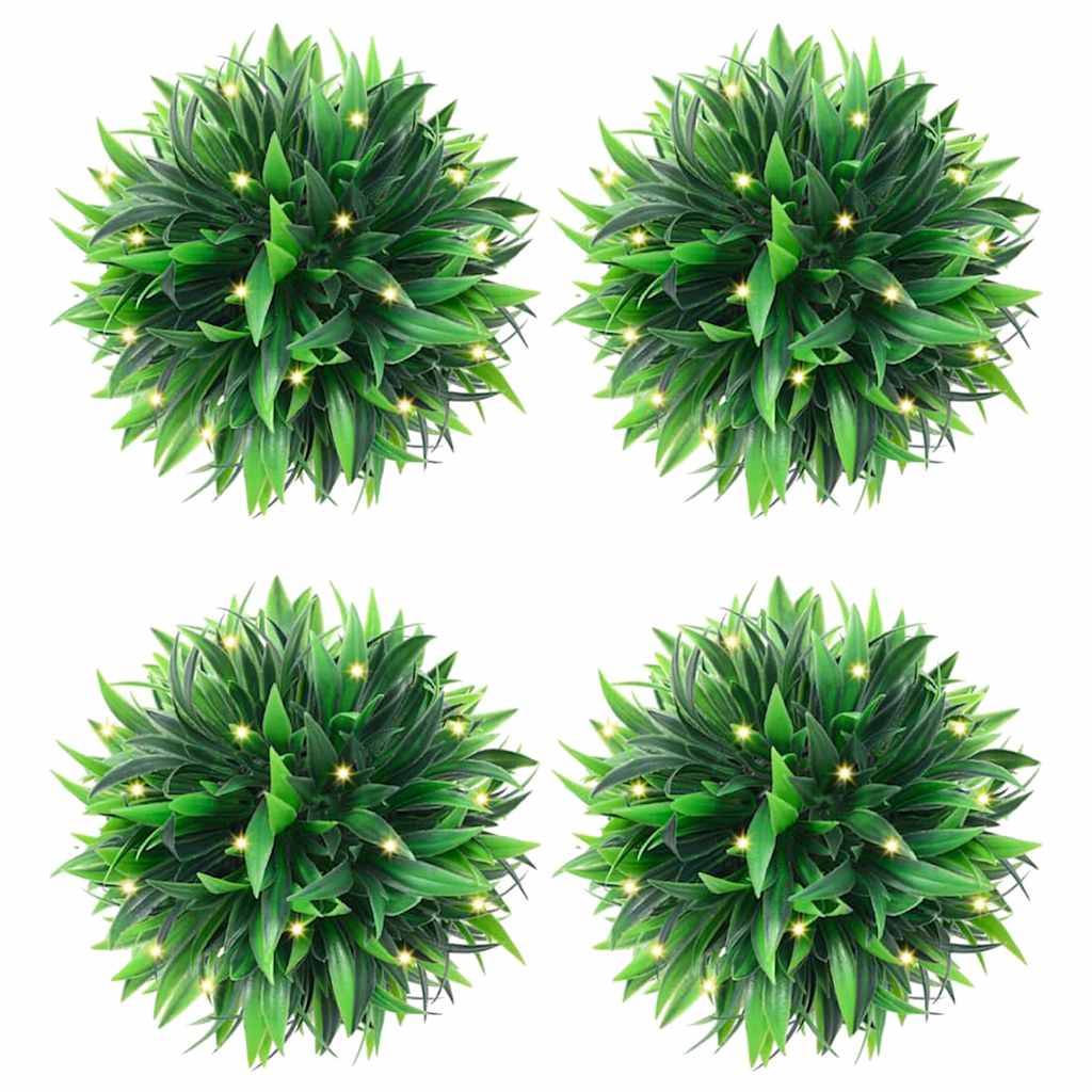 Boules de buis artificielles polyéthylène vert 15 x 15 x 15 cm - PANGIVO - Image 1