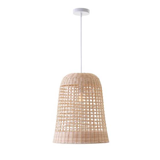 Lumisky - Suspension intérieur AMAYA NATURAL Beige Rotin D38CM - Image 1