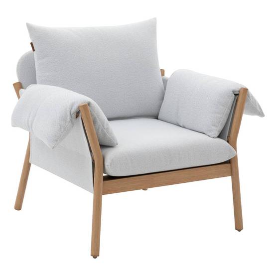 Hesperide - Fauteuil de salon de jardin "Odemilia" gris aluminium et polyester Hespéride - Image 2