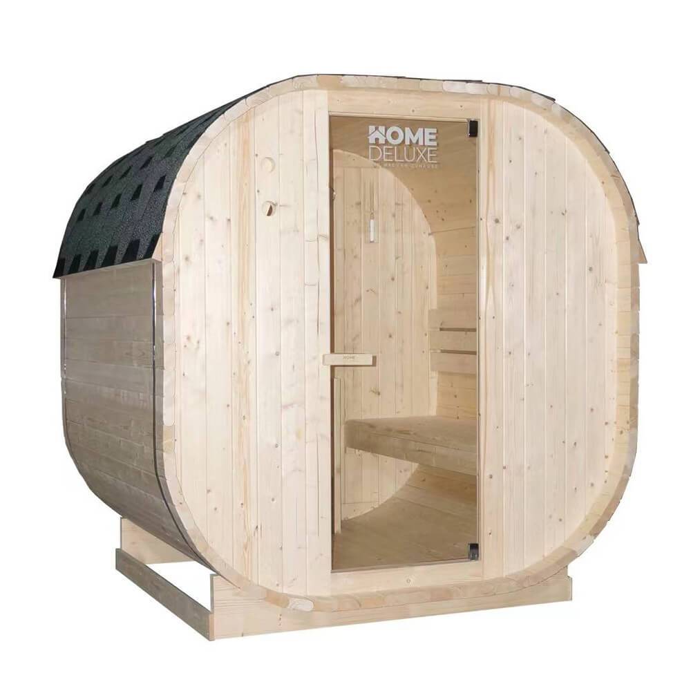 Sauna extérieur HOME DELUXE CUBE L - 184 x 180 cm pour 4 personnes - Image 1