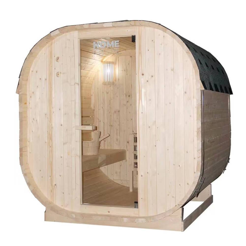 Sauna extérieur HOME DELUXE CUBE L - 184 x 180 cm pour 4 personnes - Image 4