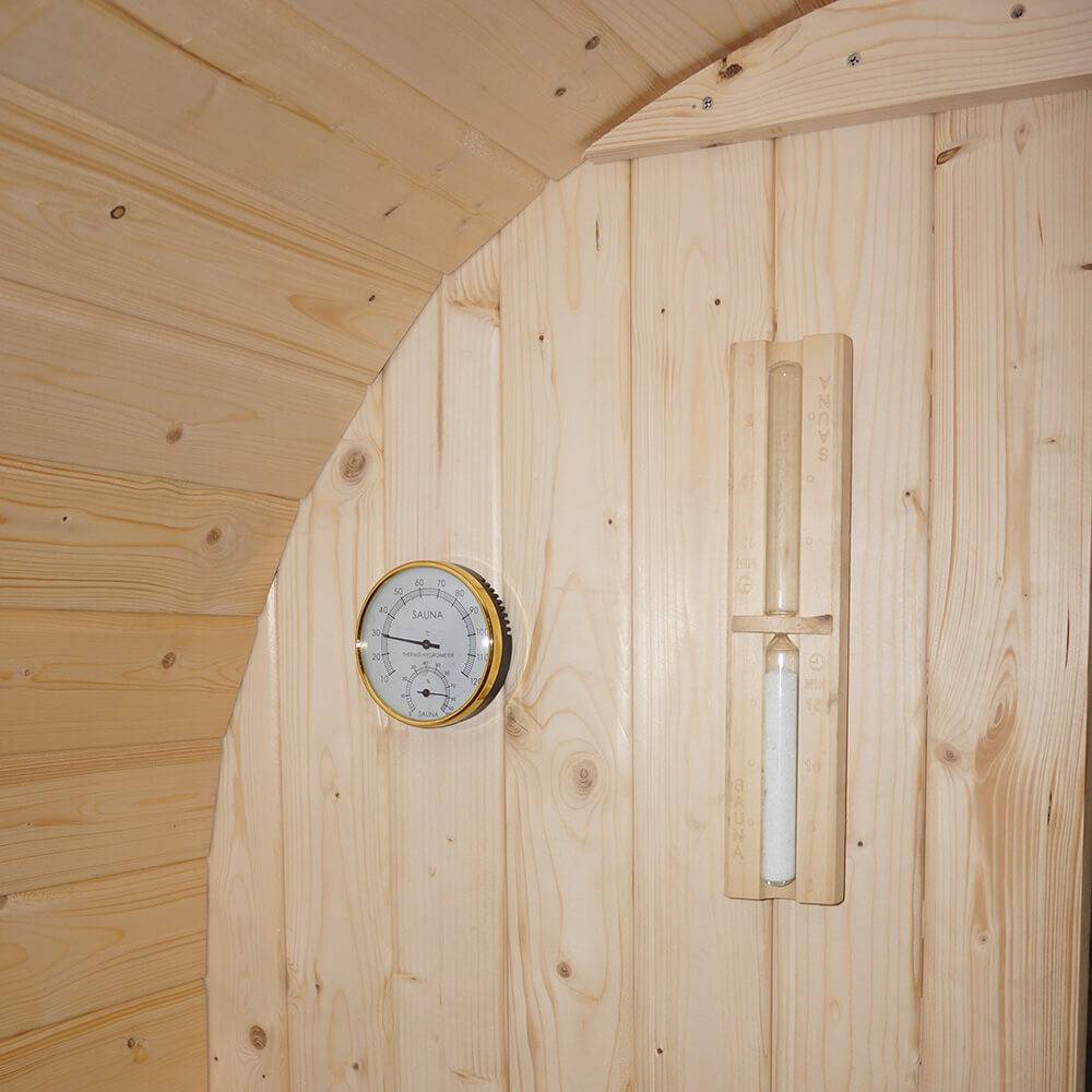 Sauna extérieur HOME DELUXE CUBE L - 184 x 180 cm pour 4 personnes - Image 9