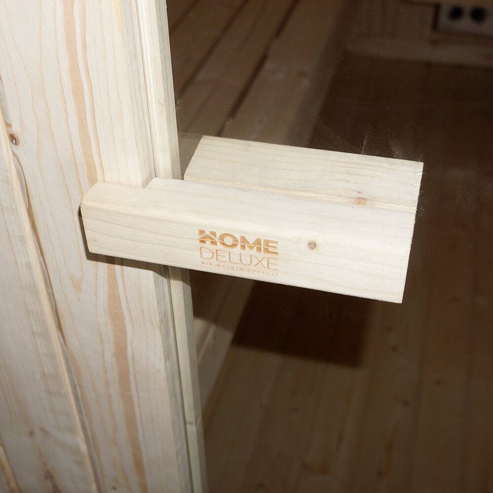 Sauna extérieur HOME DELUXE CUBE L - 184 x 180 cm pour 4 personnes - Image 10