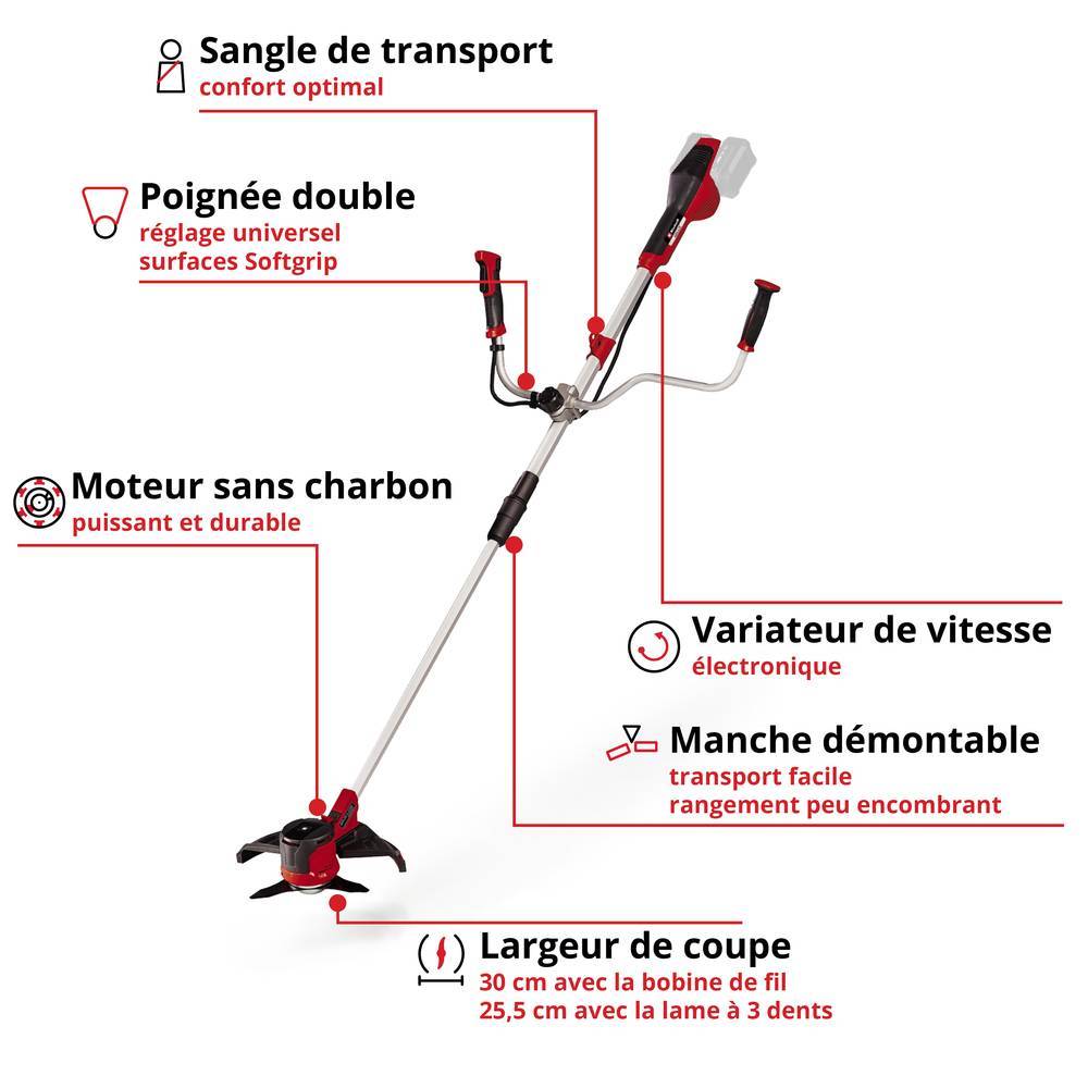 Einhell - Débroussailleuse sans fil GE-CB 36/255 Li E - Solo -Sans batterie ni chargeur Einhell - Image 2