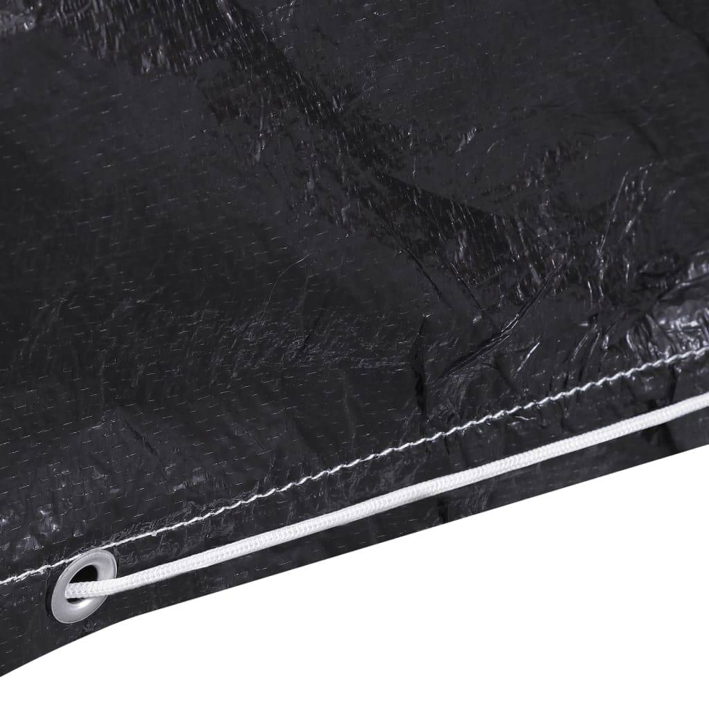 Lot de 2 Housses Salon de Jardin d'Angle en L PE Étanche Anti-UV pour Canapé d'Extérieur Noir 250x250x90cm – ComfortXL Outdoor Living - Image 6