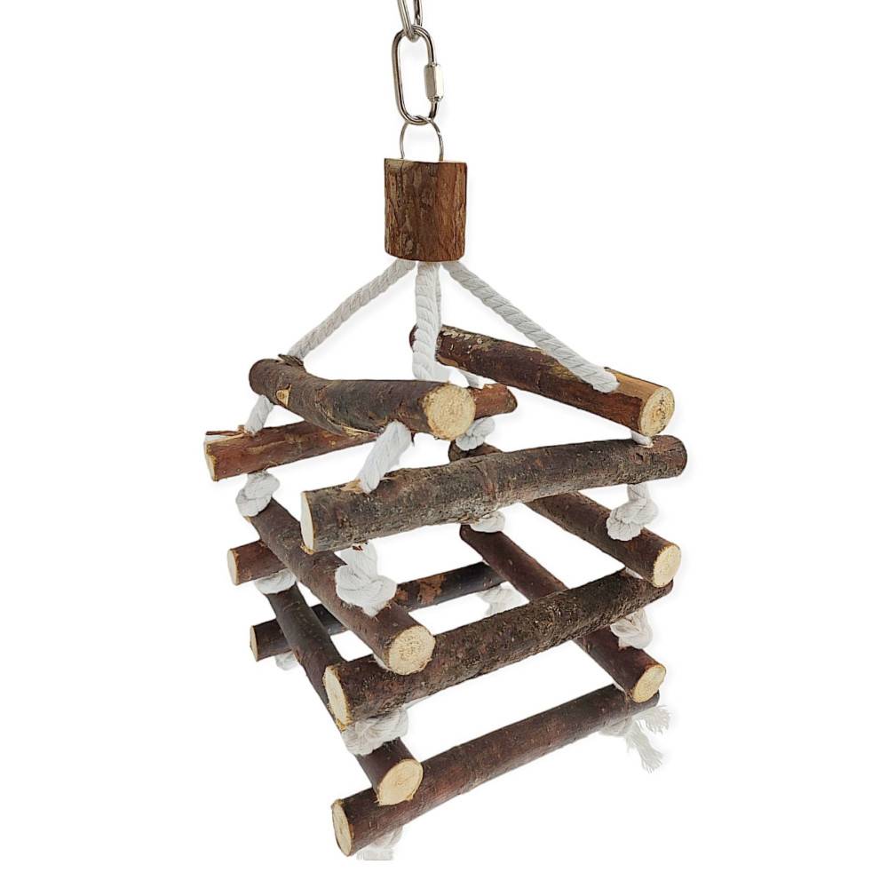 Trixie - Trixie - Tour d'échelle de corde, en bois d'écorce, 40cm, pour oiseaux. - Image 3