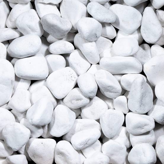 Galet Blanc Pur 40-60 mm - Sac 20 kg (0,2 m²) - RO'MA NATURE