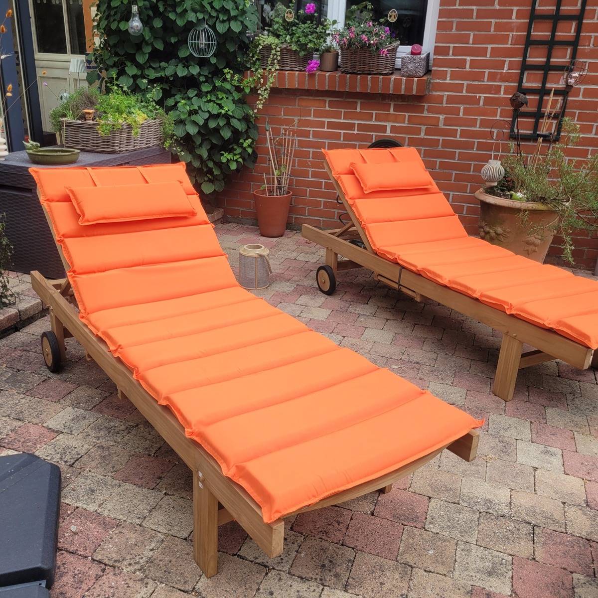Matelas Orange pour bain de soleil - TECK'Attitude - Image 2