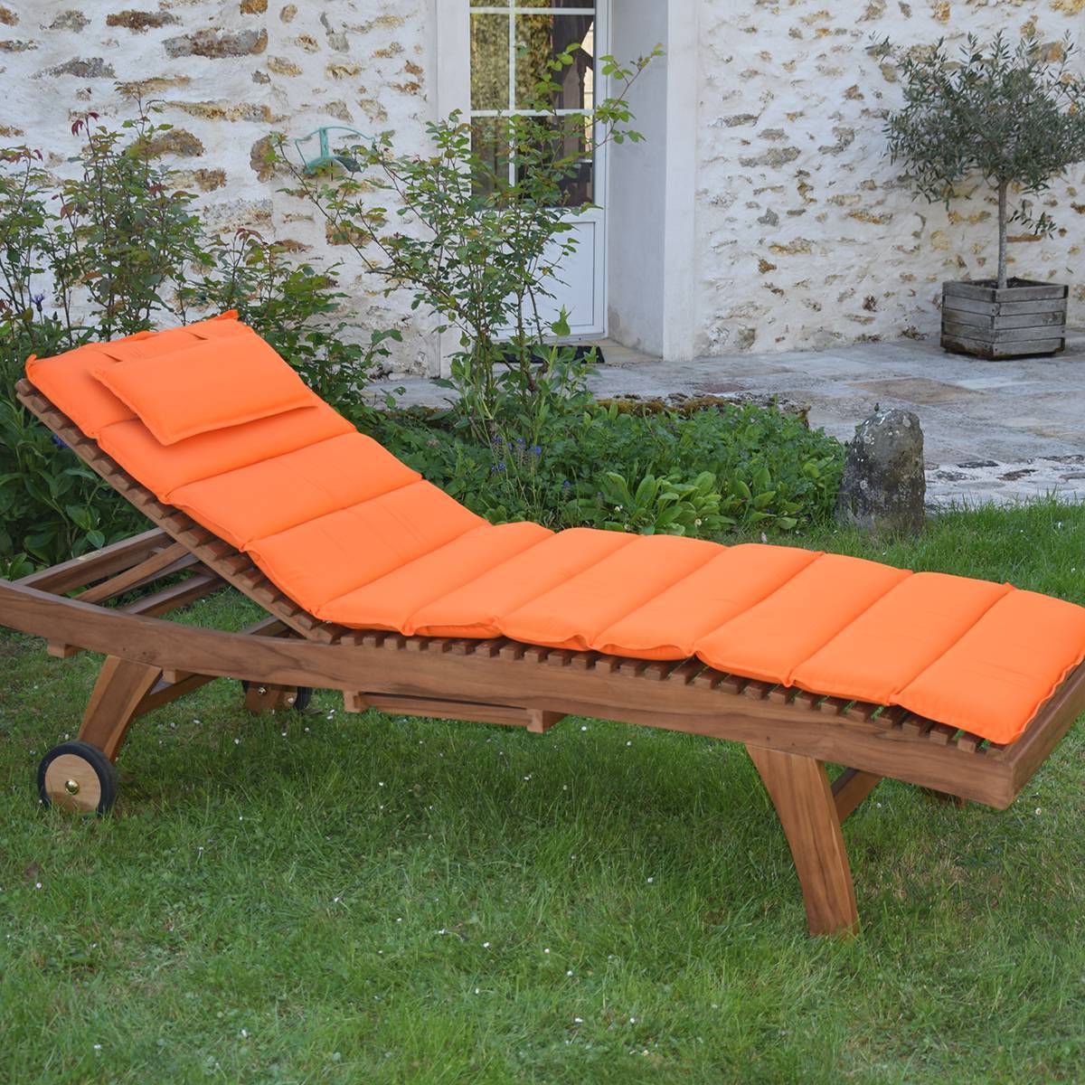 Matelas Orange pour bain de soleil - TECK'Attitude - Image 5
