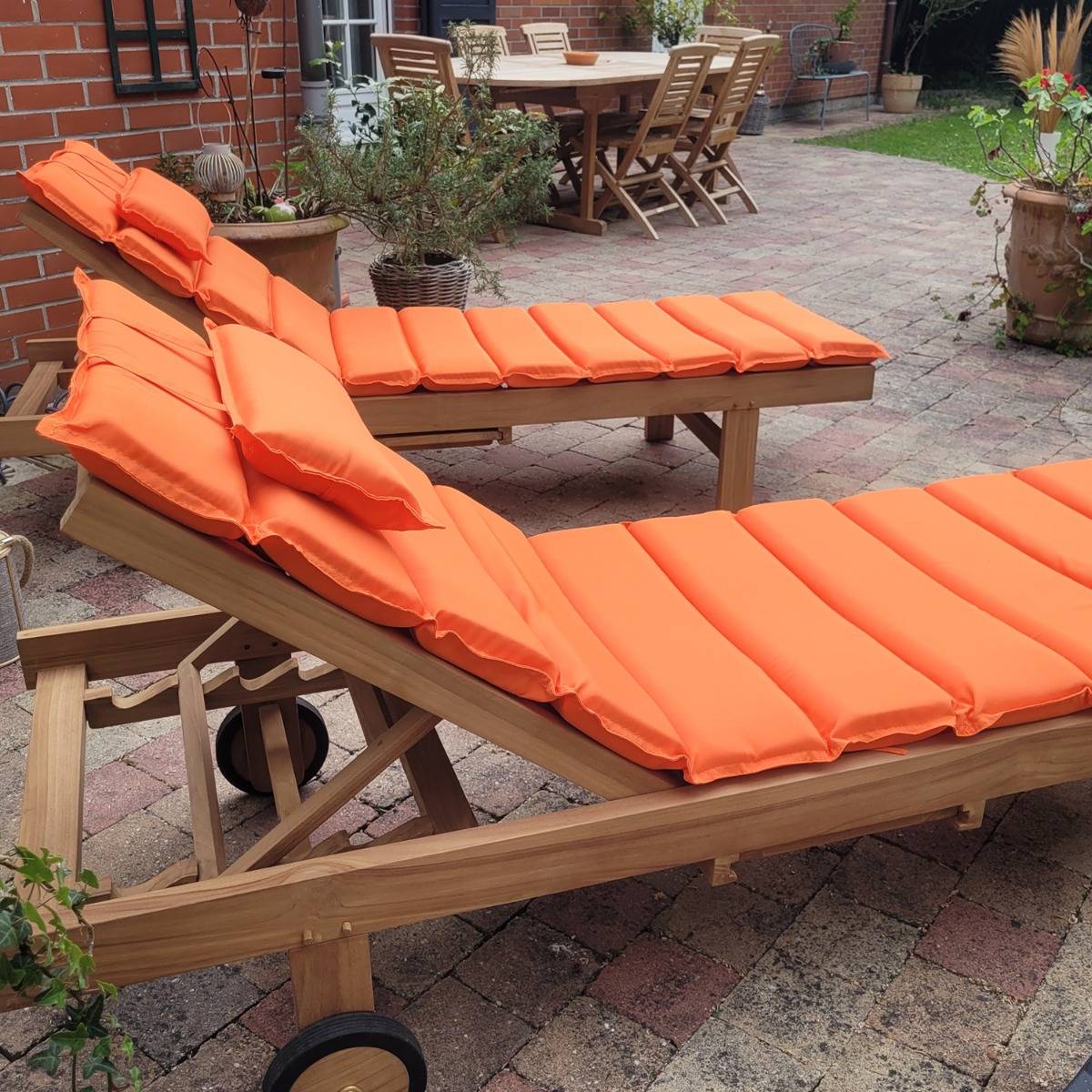 Matelas Orange pour bain de soleil - TECK'Attitude - Image 3