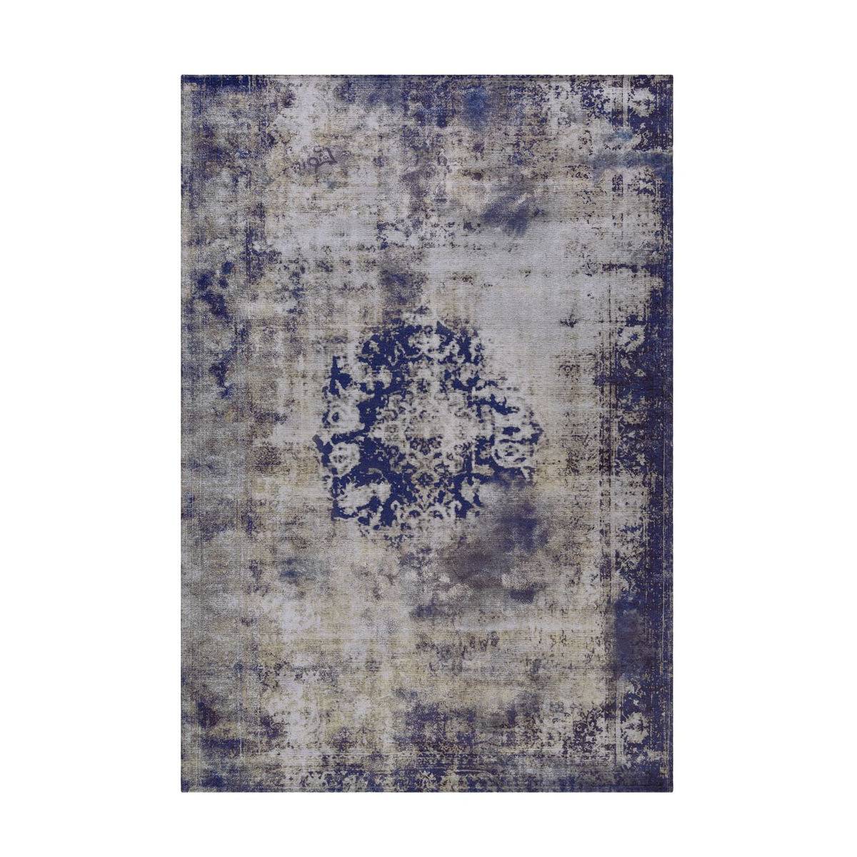 Tapis Rétro à Poils Courts "Vintage" Bleu 200 x 290 cm - Image 1