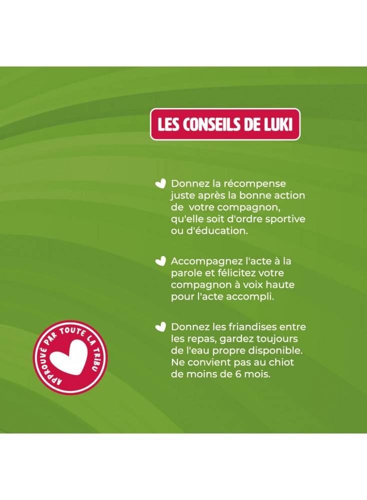 Lot de 3 - friandises de recompenses 200gr - chiens - Mon Ami Luki - Image 4