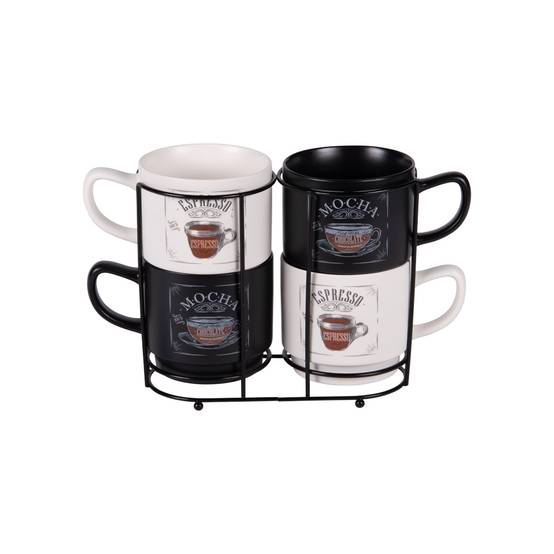 Tour de 4 mugs Mocha 39 cl
