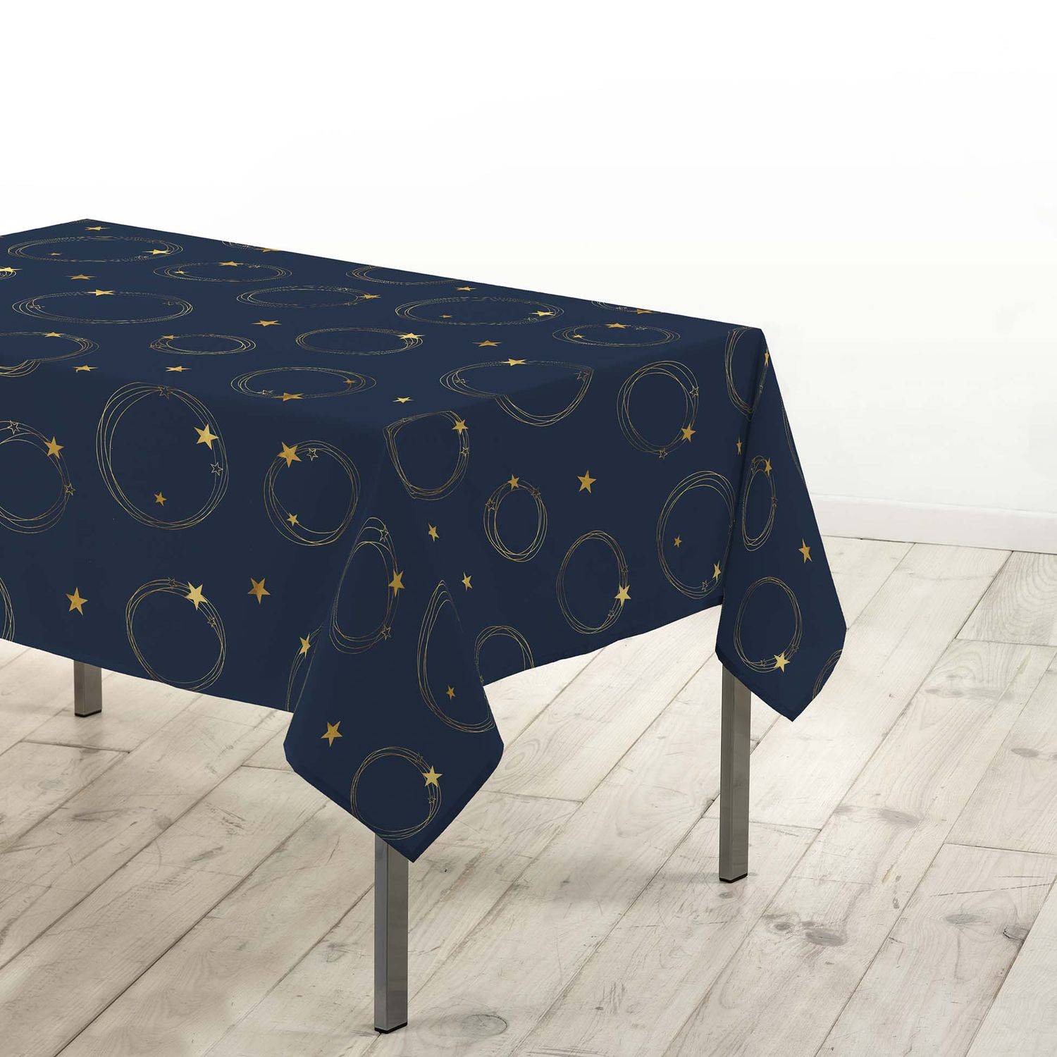 Sans Marque - Nappe rectangulaire antitache et infroissable Etoiles scintillantes - Douceur d'intérieur - Image 2