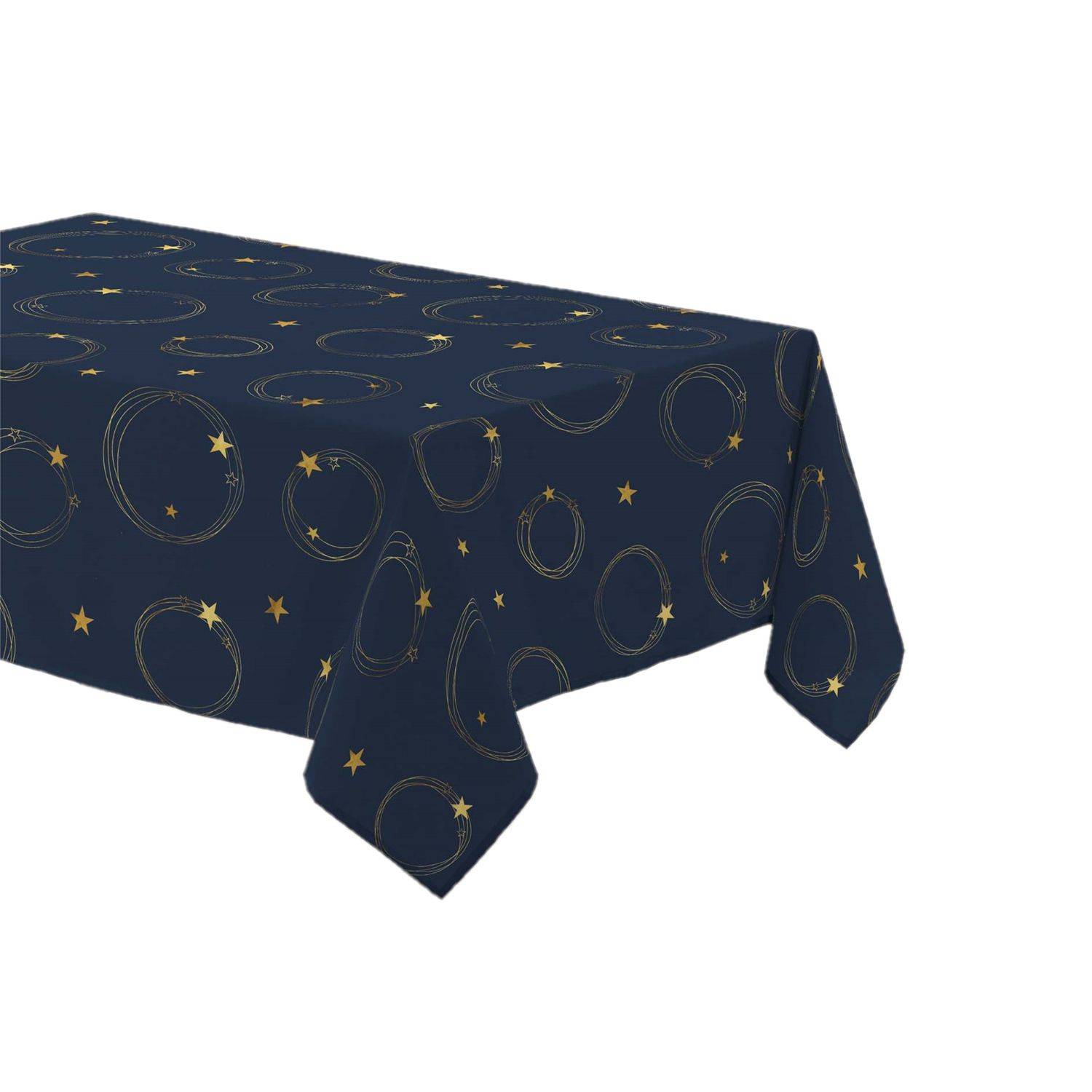 Sans Marque - Nappe rectangulaire antitache et infroissable Etoiles scintillantes - Douceur d'intérieur - Image 1