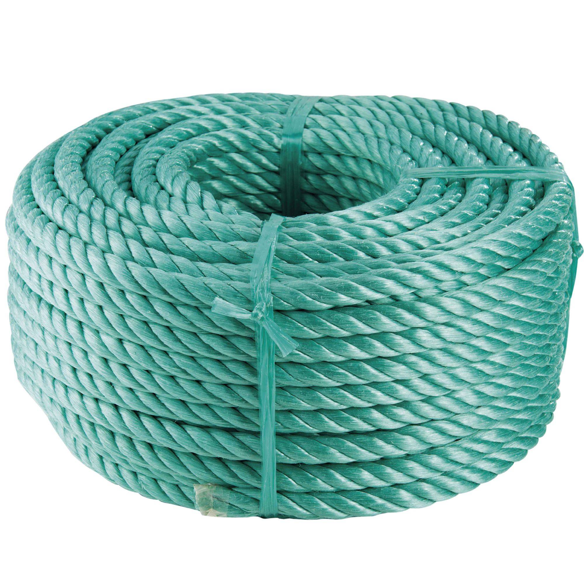 Corde en polyester verte  40m, Ø10mm