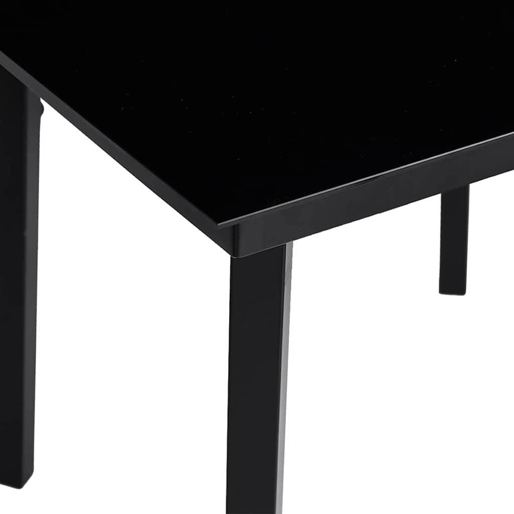 Ensemble Table et Chaises de Jardin 5 Pièces en Résine Tressée 4 Places Gris – ComfortXL Outdoor Living - Image 3