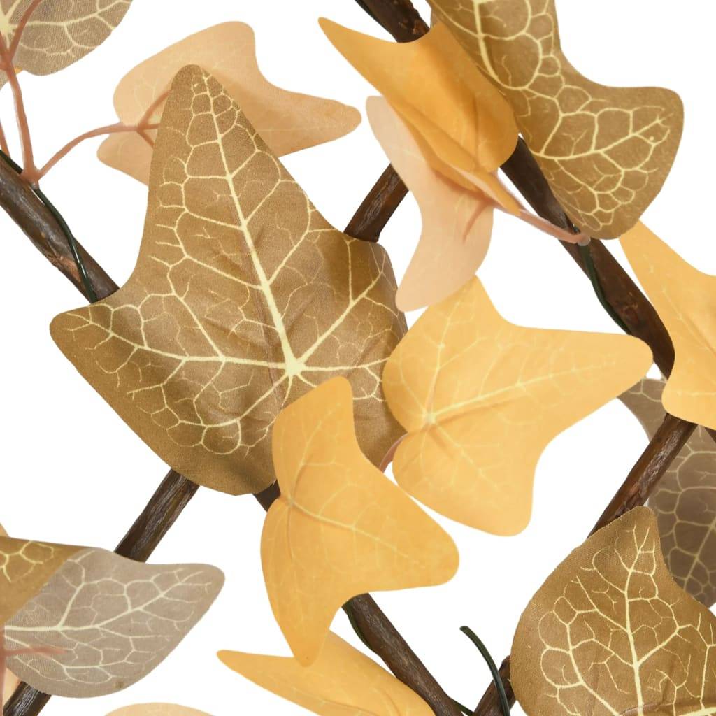 Treillis feuille d'érable artificiel PVC bois orange 30 x 40 cm - PANGIVO - Image 6