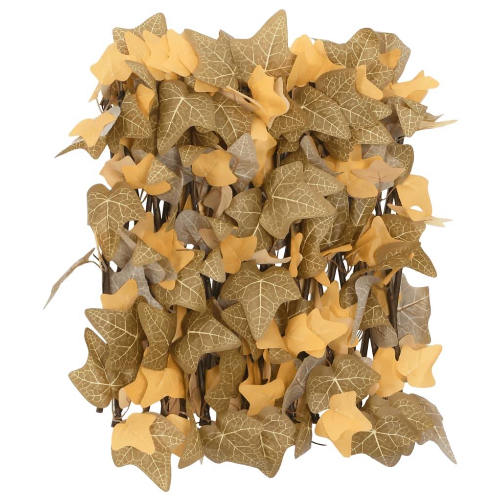 Treillis feuille d'érable artificiel PVC bois orange 30 x 40 cm - PANGIVO - Image 5