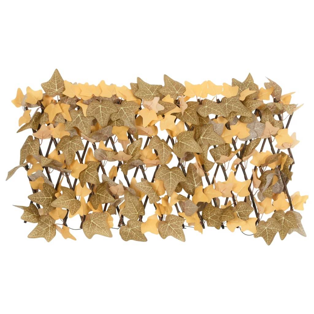 Treillis feuille d'érable artificiel PVC bois orange 30 x 40 cm - PANGIVO - Image 3
